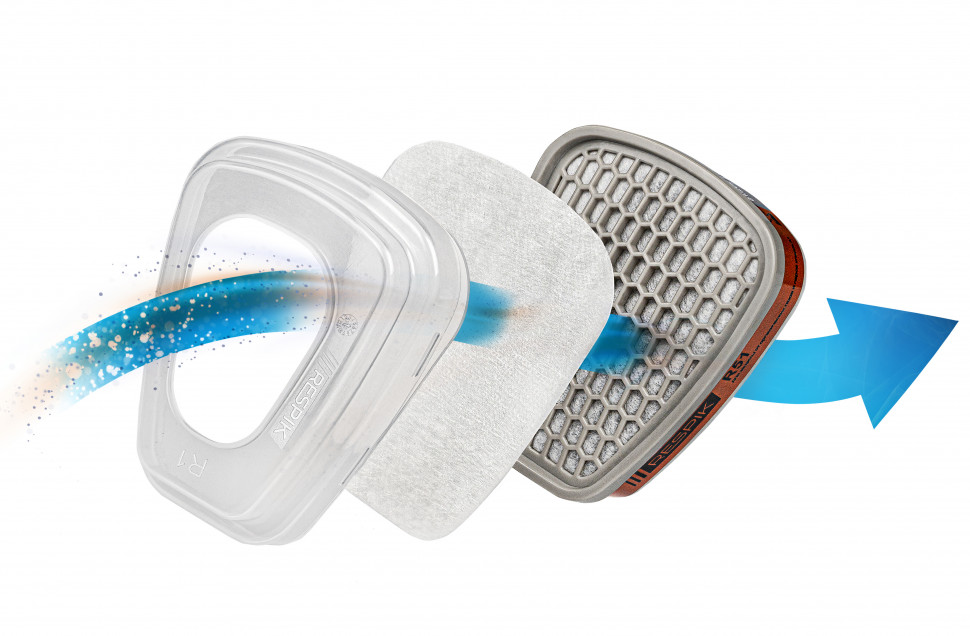 Фильтр противоаэрозольный RESPIK® R11 P1 R (2 шт)