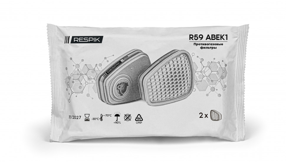Фильтр противогазовый RESPIK® R59 А1В1Е1К1 (2 шт)